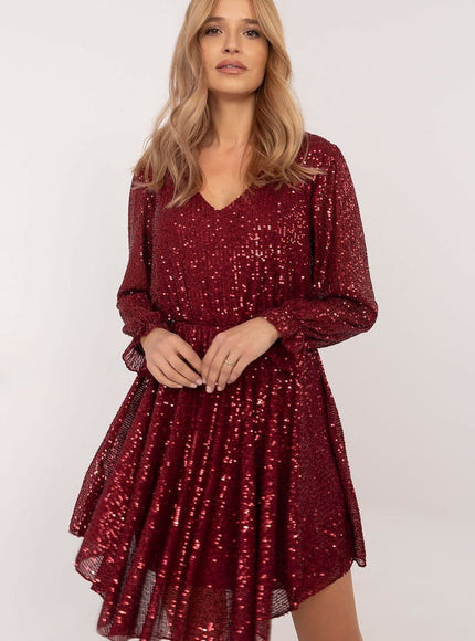 Robe Nouvel An drapée à paillettes