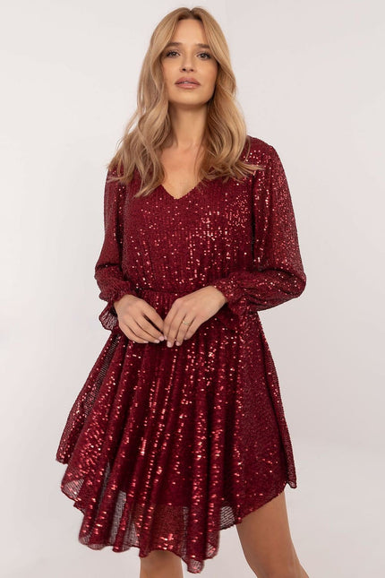 Robe Nouvel An drapée à paillettes